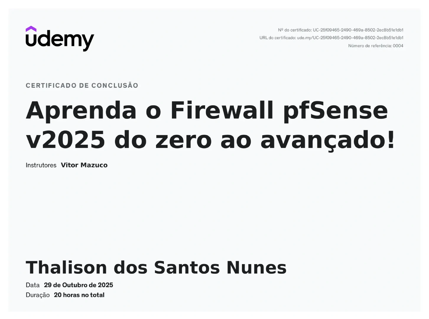 Certificado PfSense